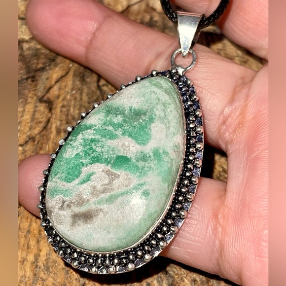 Variscite Pendant 2 1/4” - Picture 7 of 11